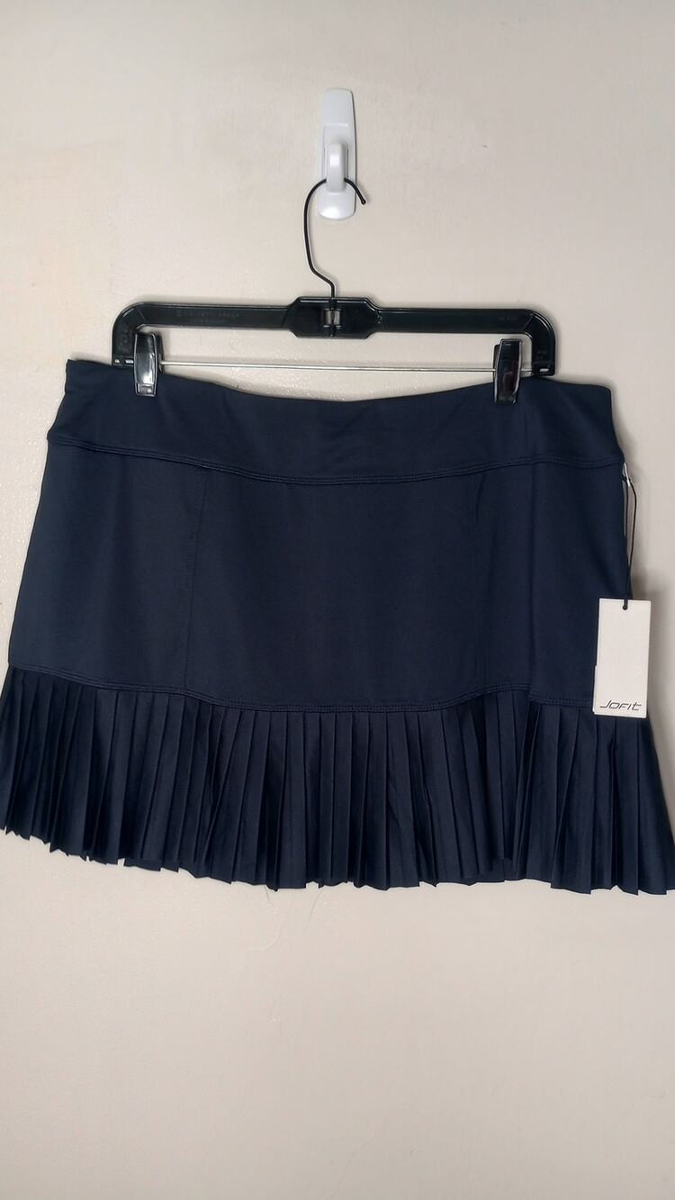 JoFit Knife Pleat Midnight Blue UPF 50+ Pickleball Tennis Golf Skort XXL